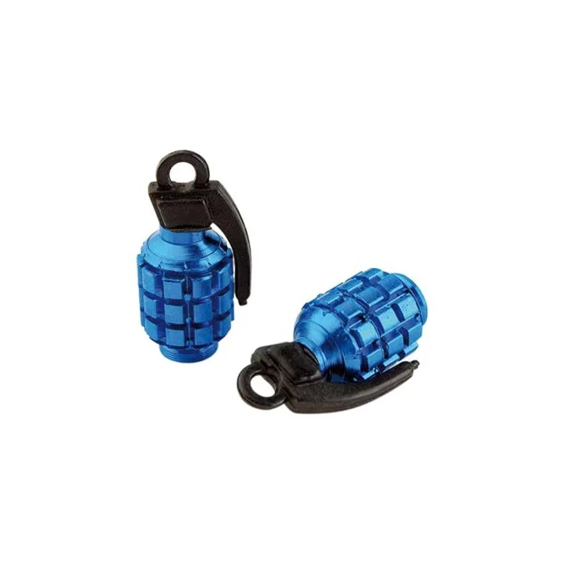TUN'R BOUCHONS VALVE GRENADE Bleus / La Paire 3 TUN'R BOUCHONS VALVE GRENADE Bleus / La Paire