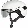 Casque ABUS HUD-Y ACE Shiny Blanc - Taille M -Velo Pour Aventure casque abus hud y ace shiny blanc taille m