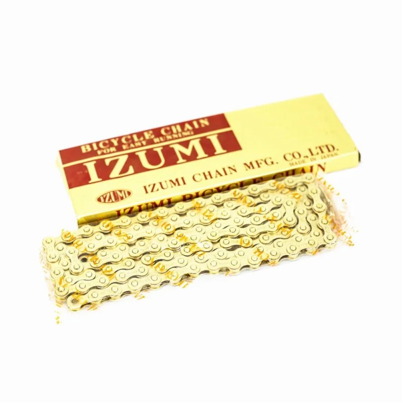 Chaîne Pignon Fixe IZUMI Standard Track ES410GP Or 5 Chaîne Pignon Fixe IZUMI Standard Track ES410GP Or – Image 3