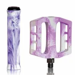 Demolition Parts Pack DEMOLITION Pédales + Poignées Blanc-Violet