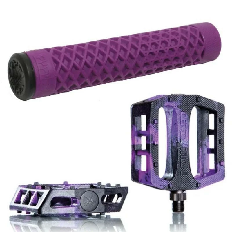Demolition Parts Pack DEMOLITION Pédales Trooper Noir-violet + Poignées CULT Odi Vans Violet 3 Demolition Parts Pack DEMOLITION Pédales Trooper Noir-violet + Poignées CULT Odi Vans Violet
