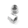 Paire D'écrous KHE Pour Axe 14mm Argent -Velo Pour Aventure paire d ecrous khe pour axe 14mm argent