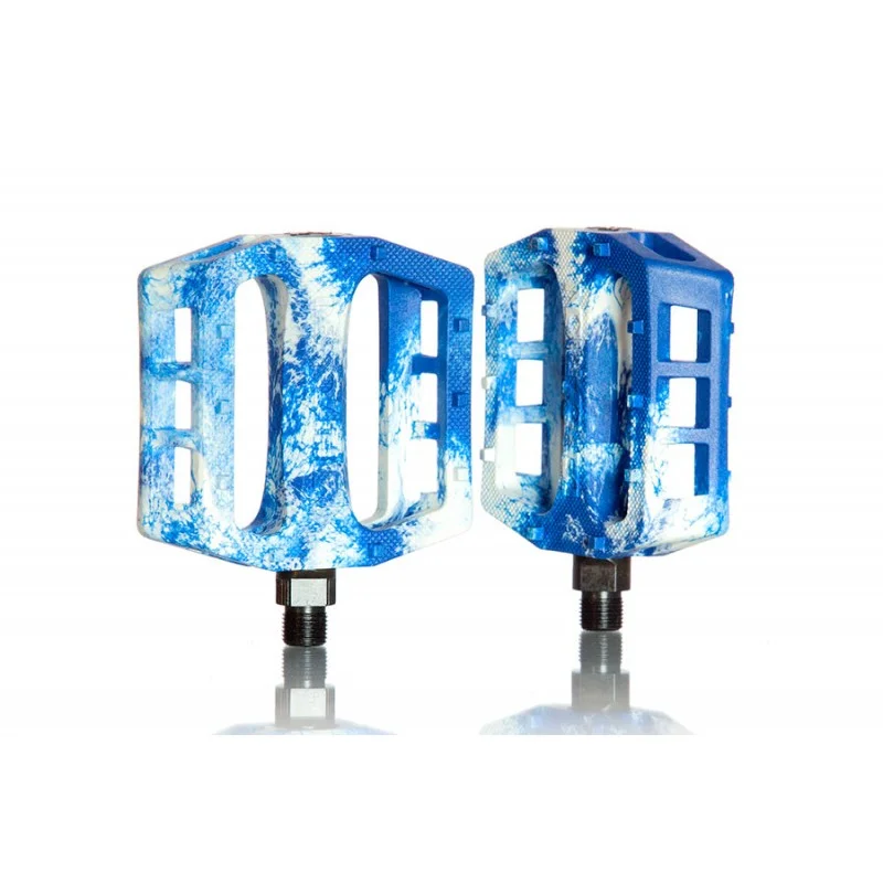 Demolition Parts Pédales Demolition Trooper Blanc-Bleu Marble 3 Demolition Parts Pédales Demolition Trooper Blanc-Bleu Marble