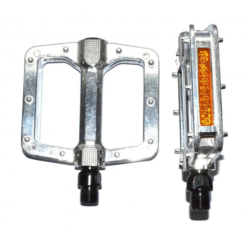 Pédales P&A VTT/BMX 9/16" Aluminium Chromée 4 Pédales P&A VTT/BMX 9/16" Aluminium Chromée – Image 2