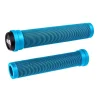 Poignées ODI Longneck SLX 160mm - Bleu Aqua -Velo Pour Aventure poignees odi longneck slx 160mm bleu aqua