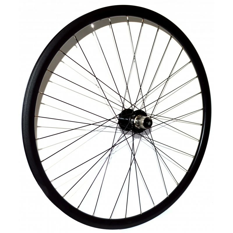 ROUE P&A AR 28"K7 8/9/10v Disk 6 Trous Blocage Noir 3 ROUE P&A AR 28"K7 8/9/10v Disk 6 Trous Blocage Noir