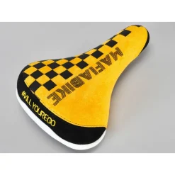 MAFIA BIKES Selle Mafia Bike Checkerboard Jaune -Velo Pour Aventure selle mafia bike checkerboard jaune 1