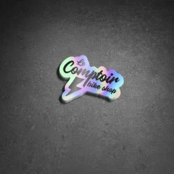BIKELIFE Sticker LECOMPTOIRBIKESHOP Holographic Small -Velo Pour Aventure sticker lecomptoirbikeshop holographic 2
