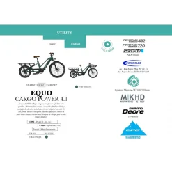 VAE CARGO O2FEEL EQUO POWER 4.1 VERT EMERAUDE 7 VAE CARGO O2FEEL EQUO POWER 4.1 VERT EMERAUDE -Velo Pour Aventure vae cargo o2feel power 41 vert emeraude 2