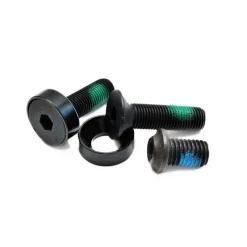 VIS D'AXE DE PÉDALIER FOUNDATION 3/8'x 24tpi Noires